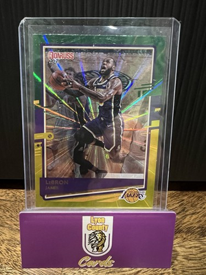 #ad #ad 2020 21 Panini Donruss LeBron James Green Yellow Laser #12 Lakers Cavaliers Heat $3.99