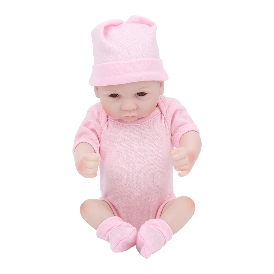 10 Inch Silicone Reborn Doll Body Simulation Reborn Doll Lifelike Baby Doll - Immagine 3 di 4