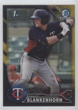 2016 Bowman Chrome Prospects Black & Gold Refractor Travis Blankenhorn 0l4h