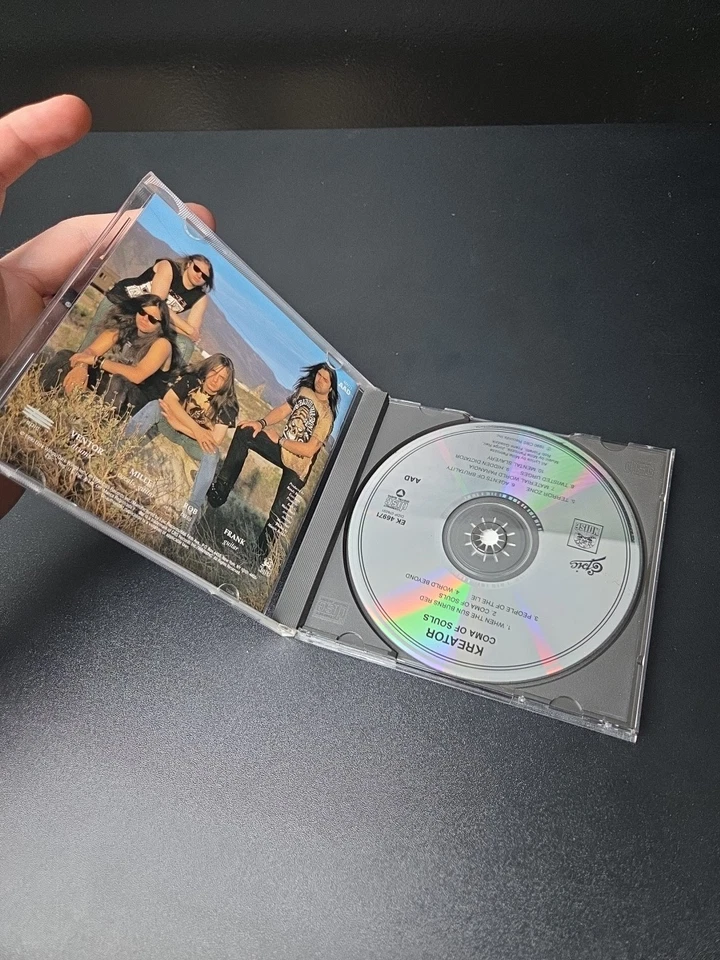 Kreator Coma Of Souls Cd 1990 True 1st Noise/Epic Press "EXPLICIT" VG+ OOP RARE Foto 4 de 4