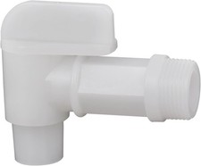 Plastic Faucet Spigot Drum Faucet, White Flow 3/4 for 1 Pack,