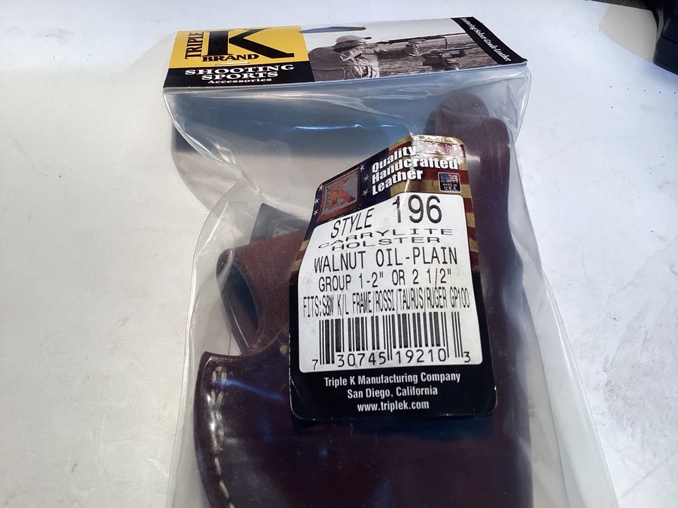 Triple K holster Style 196 S&W K/L  frame or similar 2 or 2 1/2 inch RH. NEW - Image 2 of 4
