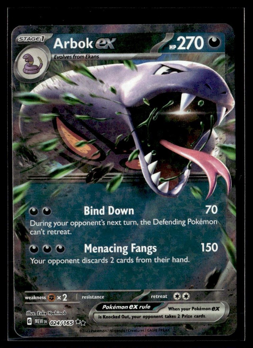 2023 Scarlet & Violet Series - Scarlet & Violet - 151,, Arbok ex Double Rare #24