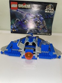 LEGO Set 7161 Gungan Sub VINTAGE STAR WARS Incomplete W/ Manual & 2 Minifigs