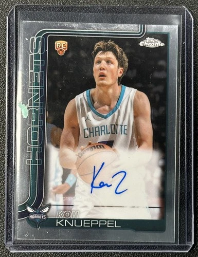 KON KNUEPPEL 2025-26 TOPPS CHROME #TCAR-KK ROOKIE AUTOGRAPH AUTO RC HORNETS