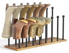 pickpiff Boot Rack 8-Pair Shoe Organizer Tall 16.4'' Free Standing Shoes Hold...