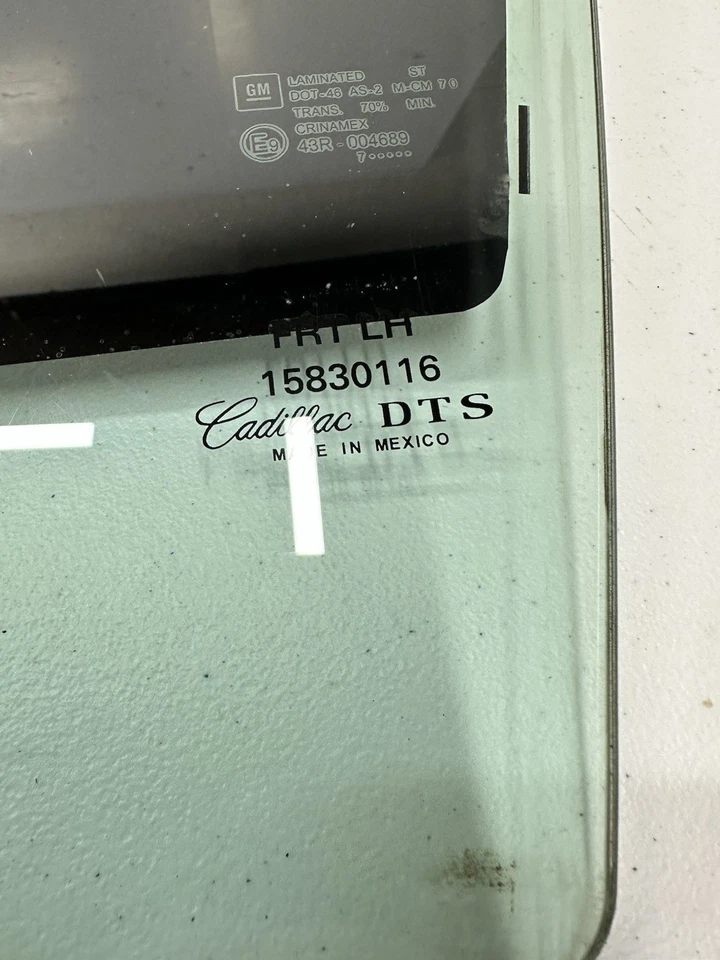 2006-2011 Cadillac DTS Front Door Window Glass Driver Left LH OEM TINTED - Image 2 of 4