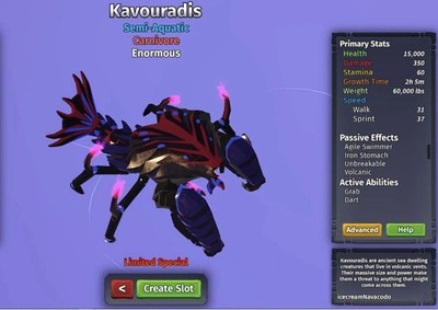 Kavouradis Roblox Species Creatures of Sonaria- VIRTUAL ITEM- Fast Delivery