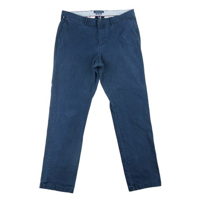 Tommy Hilfiger Hose Regular Fit Stretch Größe W34/L32 Herren Marine #QWE1039