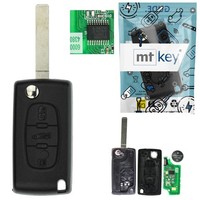 Auto Klapp SchlüSsel 3 Tasten ID46 434MHZ VA2 VA6 FüR Citroen C4 Coupe 05-10
