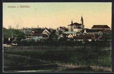 Cestin, Panorama, Postcard