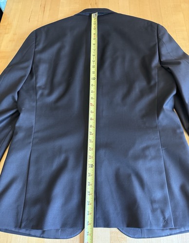 J. Giacca smoking Crew Thompson Peak con risvolto nera taglia 44R *NUOVA $498 - Foto 17 di 19