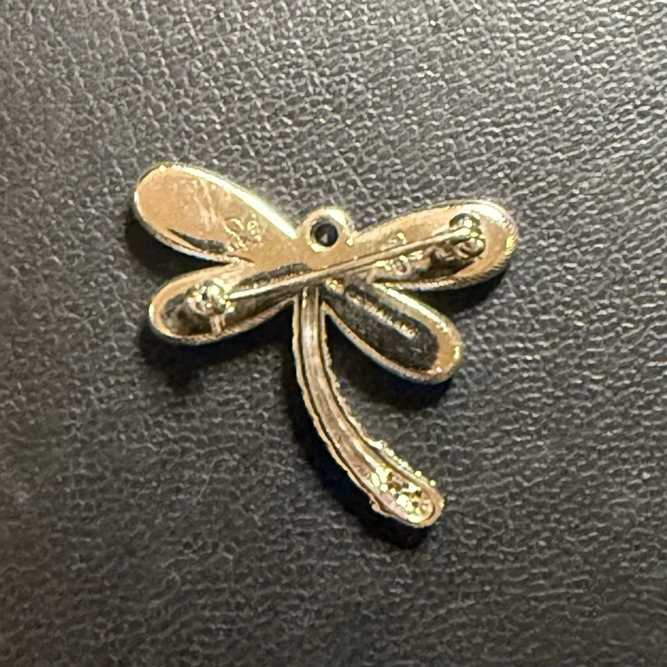  Judith Ripka Dragonfly Sterling Silver, Chalcedony, Amethyst & CZ Pin/Brooch - Image 4 of 4