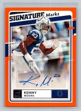 2020 Donruss Kenny Moore #SM-KM Signature Marks Auto Indianapolis Colts *