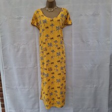 Hush Dress UK 8 New BNWT Yellow Camel Print Summer Midi Maxi