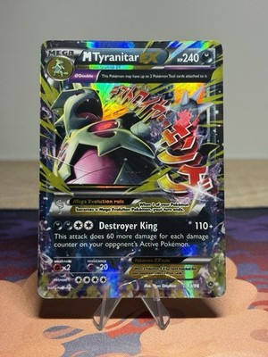 Mega M Tyranitar EX 43/98 XY Ancient Origins Holo Ultra Rare 2015