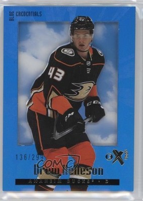 2023-24 Skybox E-X 2000 Rookies Blue Credentials 136/299 Drew Helleson #146 a2p