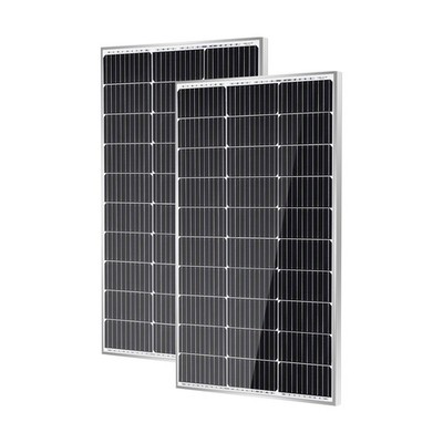 Traver Force Monocrystalline Solar Panel 200W 2 Packs 100W PV Power RV Boat