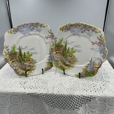 Royal Albert Kentish Rockery X 2 Cake Plates 816998