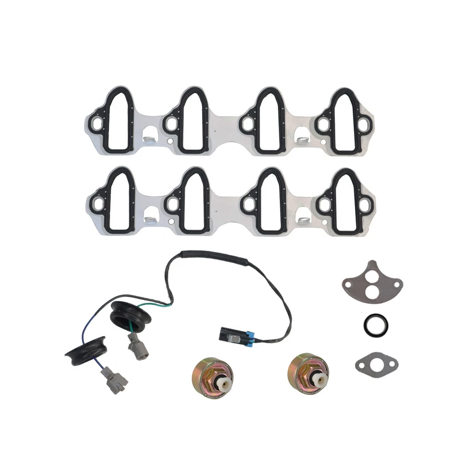 Intake Manifold Gasket Kit w/ Knock Sensor For Chevy GMC Silverado Sierra Yukon Foto 4 de 4