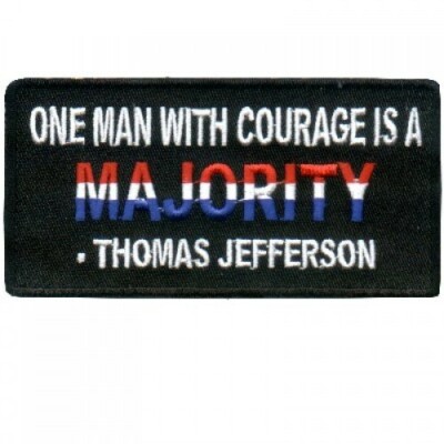 Motorcycle Biker Vest Jacket Patch - Thomas Jefferson One Man Majority