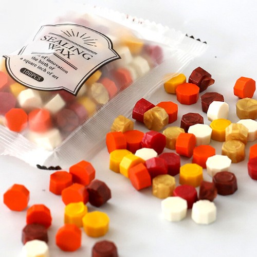 100Pcs/Bag Wax Sealing Beads DIY Letters Stamp Seal Melting Wax Wedding Envelope - Picture 27 of 59