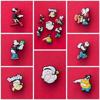 Popeye Schuh Charms für Crocs 5 zufällige PVC Charms keine Duplikate