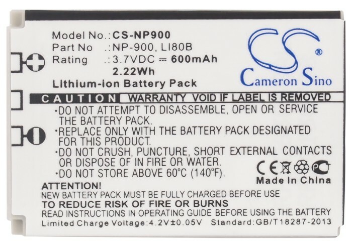 Batteria Per Fotocamera Premier DM6331 2x Batteria Sostituisce Avant BATS4 Per Fotocamera - 800mAh 3,7V Li-Ion Batteria Premier DM6331