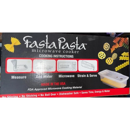 Microwave Pasta Cooker The Original Fasta Pasta As seen on TV Cook and Strain - Picture 2 of 6