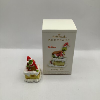 Hallmark Grinchy Claus Ornament How the Grinch Stole Christmas 2006 Dr Seuss New