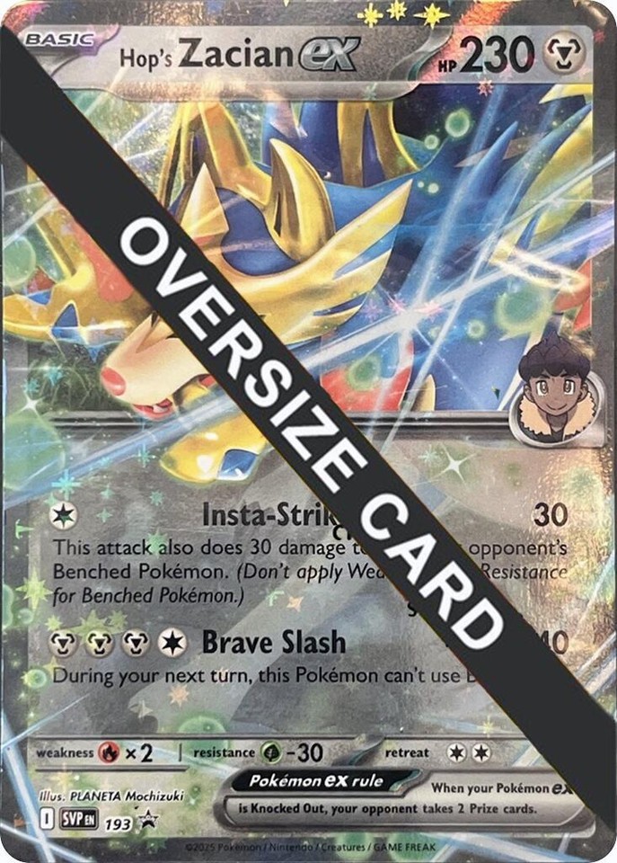 Hop's Zacian Ex SVP193 Jumbo Cards for sale | eBay