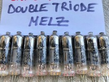 10 x VINTAGE 6N16B-V / 6021 DOUBLE TRIODE Gold Grid, MELZ from 70-s