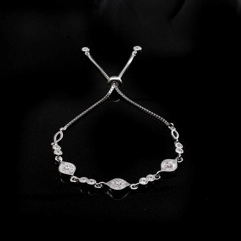 Buy BIS Hallmarked 925 Sterling Silver Designer Cz Bracelet for Women and  Girls 7.5 Inches