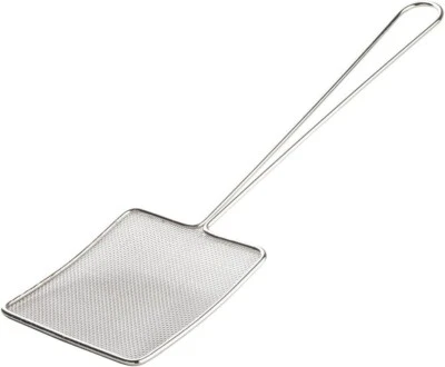 NIL Tablecraft 2675 Square skimmer 5.25" nickel plated frying food skimmer