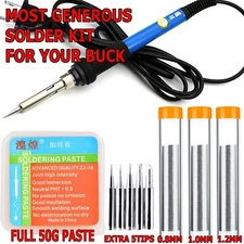 Soldering Iron Electric Gun Adjustable Temperature 60W  Welding Solder Wire Kit