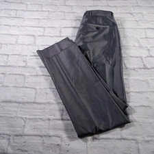 NWT Unhemmed Kenneth Cole Reaction Gray Pinstripe Flat Front Dress Pants 32x34