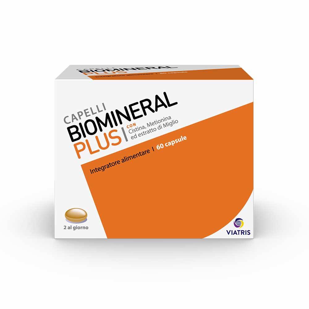 Biomineral Plus Integratore Capelli Metabolismo Energetico, 60Capsule