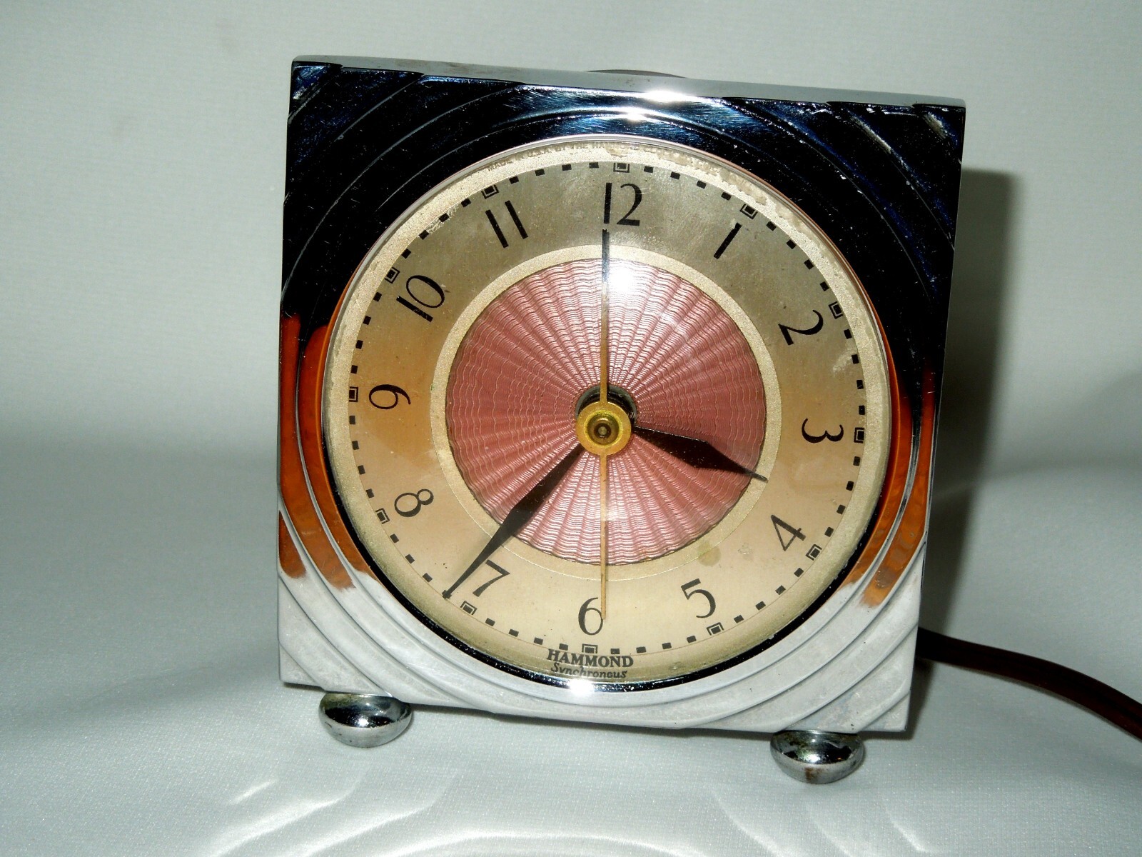 Beautiful Vintage Art Deco Hammond Synchronous Electric Clock eBay