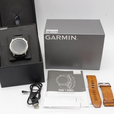 Garmin Fenix 7X Sapphire Dual Power Ti/Chestnut Leather Band | eBay