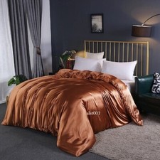 Duvet Cover Luxury Satin Cover Single Double Queen Quilt Cover Home Comfortable