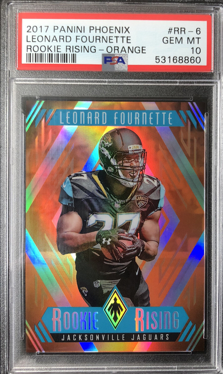 Leonard Fournette Panini Phoenix Rookie Rising #RR6 Orange