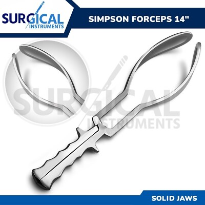 #ad #ad Simpson Luikart Obstetrical Forceps 14quot; Solid Surgical Gynecology German Grade $42.99