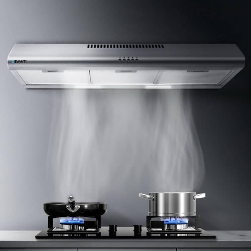 Range Hood 90cm 900mm Wall Mount Canopy, Stainless Steel Recirculating Duct Kit - Picture 8 of 8