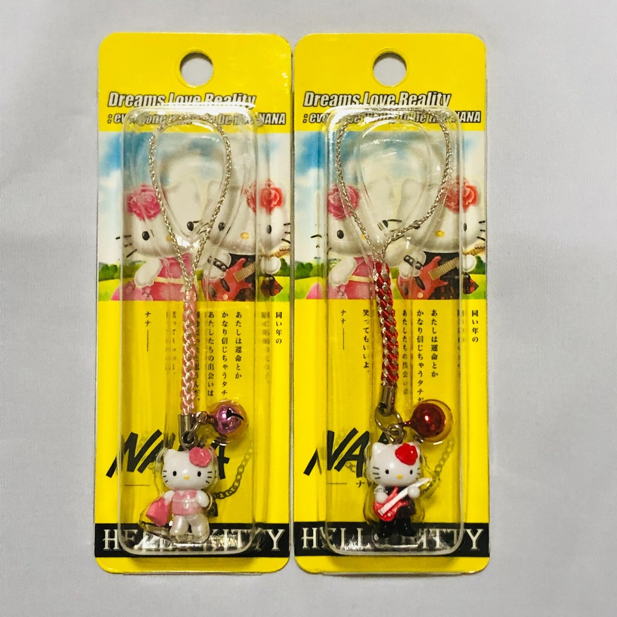 NANAコラボのHELLO KITTYストラップ2個セット NANA HELLO KITTY ストラップ 2種セット NANA HELLO KITTY ストラップ