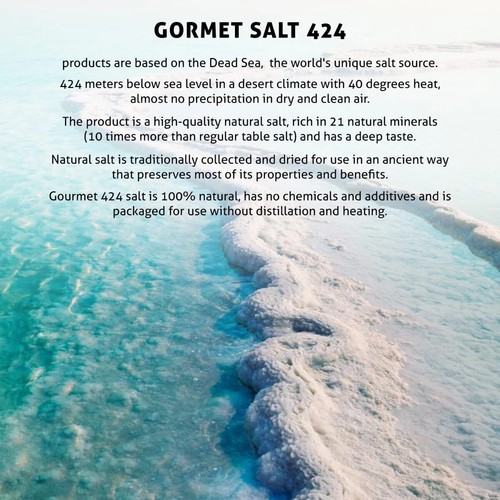 Golden Salt Gourmet Salt From The Dead Sea 3.87oz / 110 grams - Picture 4 of 5