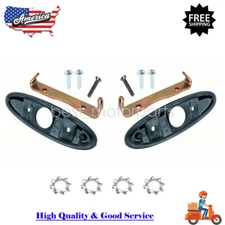 Outside Bullet Mirror Mounting Bracket Set For 1970-81 Firebird Camaro Nova GTO