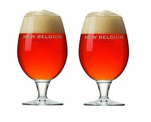 Neu Belgien Brauerei Signatur Globus Glas - 14,5 Unzen - 2er Set - Bild 1 von 1