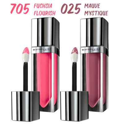 Set - 2 x Maybelline New York Color Sensational Color Elixir Lipstick, Lip Gloss