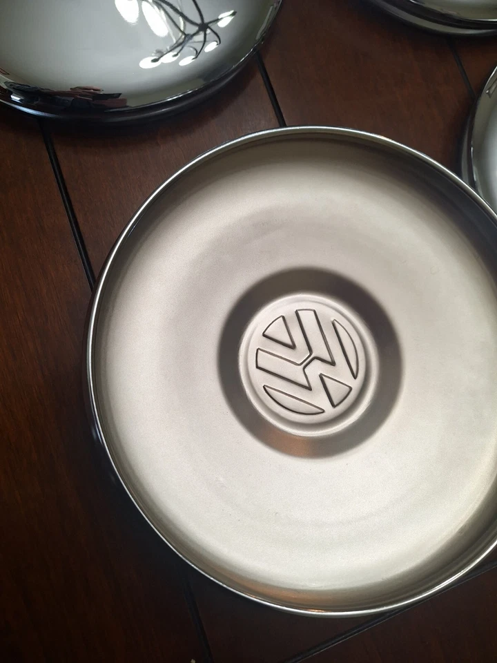66 67 1967 1966 复古 Vw 大众 Bug 方背库存轮毂盖 4 件套全新 — 第 3/4 张图片