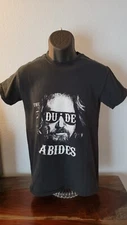 The Big Lebowski The Dude Abides Men's Small Shirt Fast Shipping 